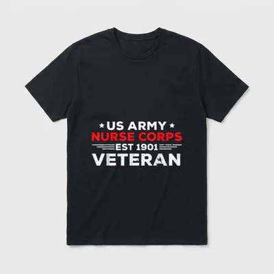 Army Nurse Corps Veteran T-Shirt – Classic T-Shirt in Black