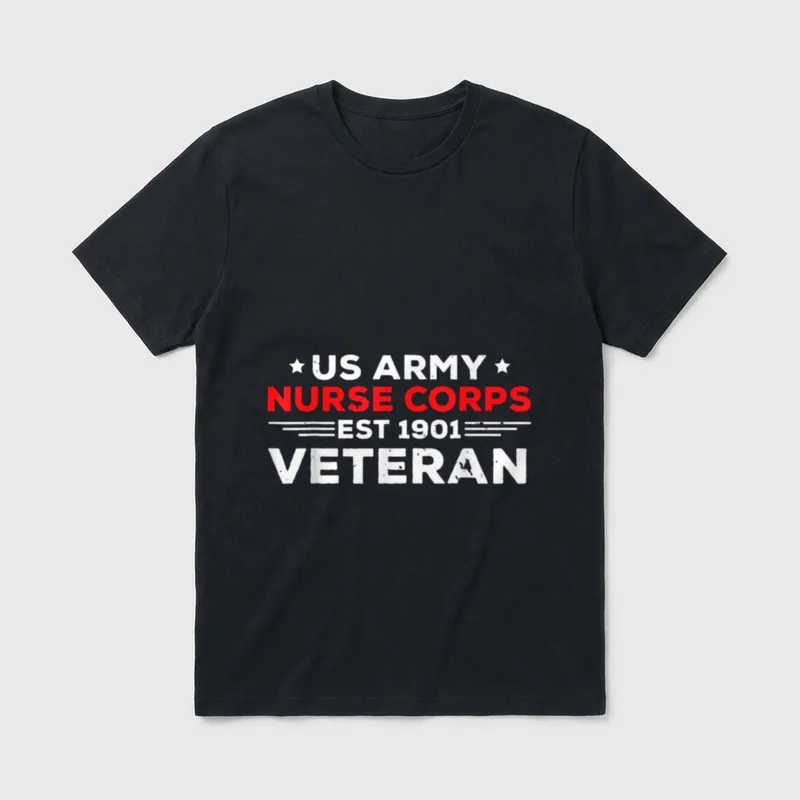 Army Nurse Corps Veteran T-Shirt – Classic T-Shirt in Black