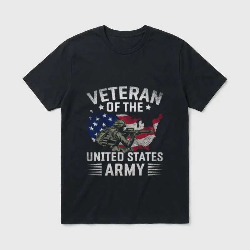 Proud USA Army Veteran T-Shirt – Classic T-Shirt in Black
