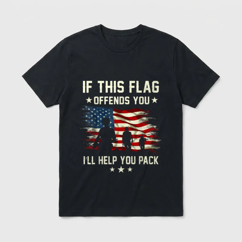 Army Veteran Flag T-Shirt – Classic T-Shirt in Black