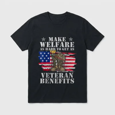 Veteran Benefits Policy T-Shirt – Classic T-Shirt in Black
