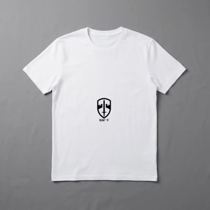 Military Advisor Vietnam T-Shirt – MAC-V shield with sword emblem and text – Classic T-Shirt in Black
