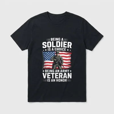 Army Veteran Honor T-Shirt – Classic T-Shirt in Black