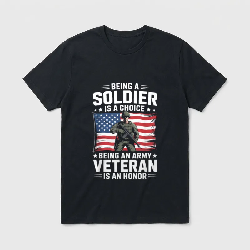 Army Veteran Honor T-Shirt – Classic T-Shirt in Black