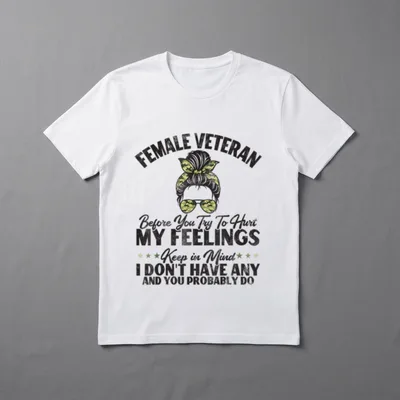 Female Veteran Veterans Day Women T-Shirt – Classic T-Shirt in Black
