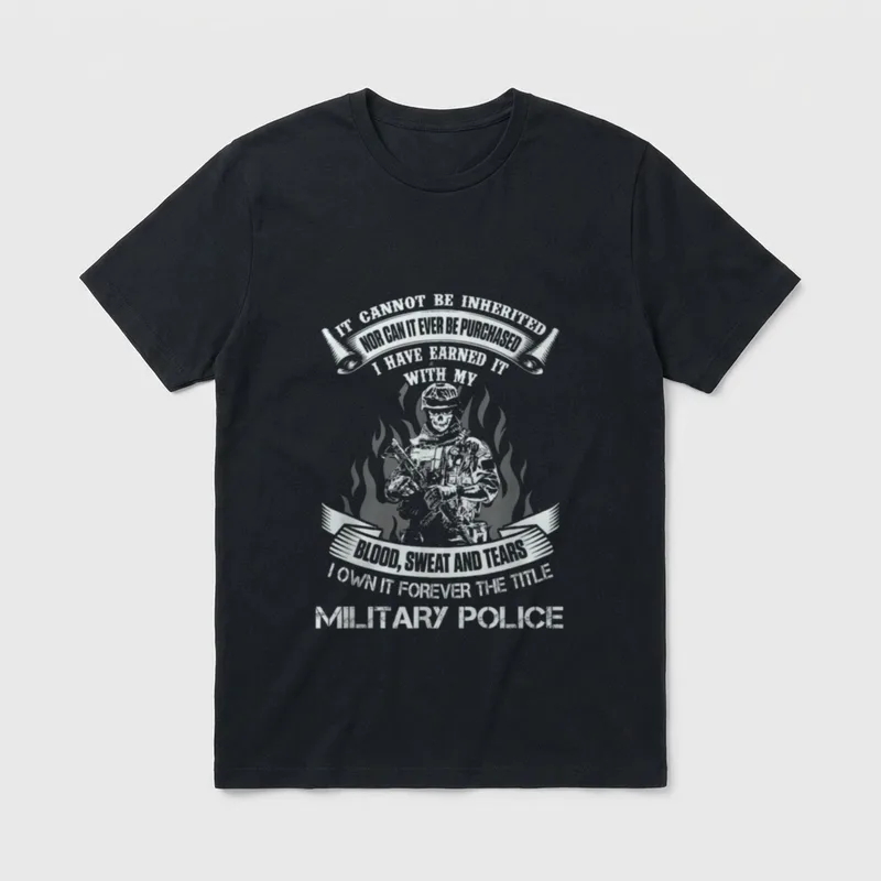 Army MP Veteran Pride T-Shirt – Classic T-Shirt in Black