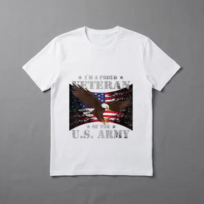 U.S. Army Veteran Pride T-Shirt – I'M A PROUD VETERAN OF THE U.S. ARMY – Classic T-Shirt in Black