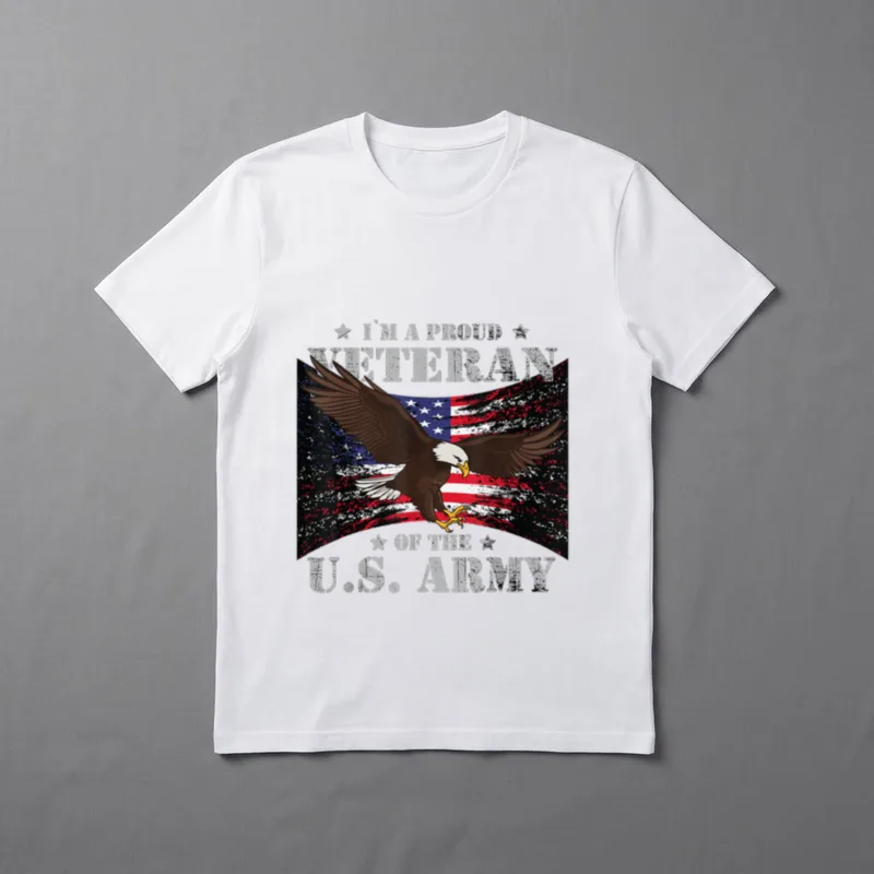 U.S. Army Veteran Pride T-Shirt – I'M A PROUD VETERAN OF THE U.S. ARMY – Classic T-Shirt in Black