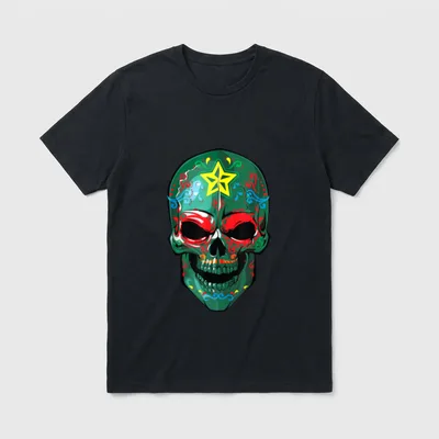 Veteran Sugar Skull Army T-Shirt – Classic T-Shirt in Black