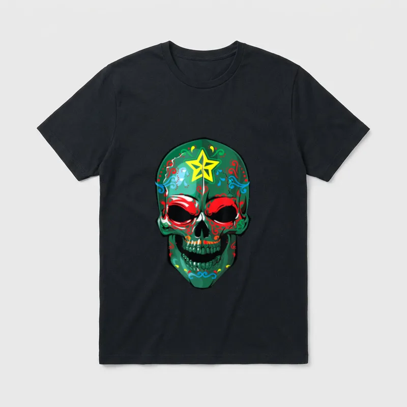 Veteran Sugar Skull Army T-Shirt – Classic T-Shirt in Black