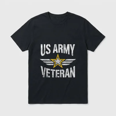 Army Veteran For Men Women T-Shirt – Classic T-Shirt in Black