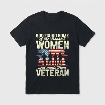 Female Veteran Veteran's Day Women T-Shirt – Classic T-Shirt in Black