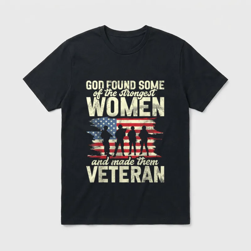 Female Veteran Veteran's Day Women T-Shirt – Classic T-Shirt in Black