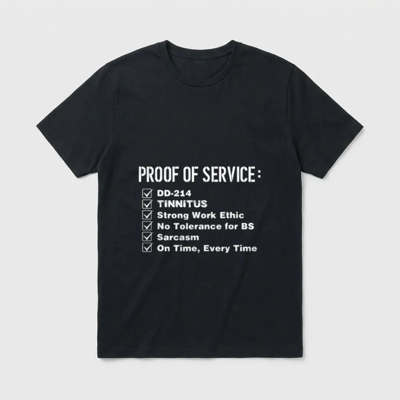 Military Service Proof Tinnitus T-Shirt – Classic T-Shirt in Black