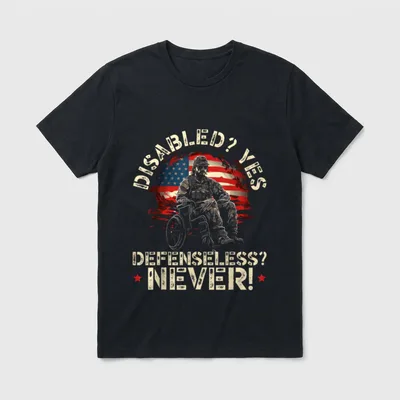 Disabled Veteran Armed Forces T-Shirt – Classic T-Shirt in Black