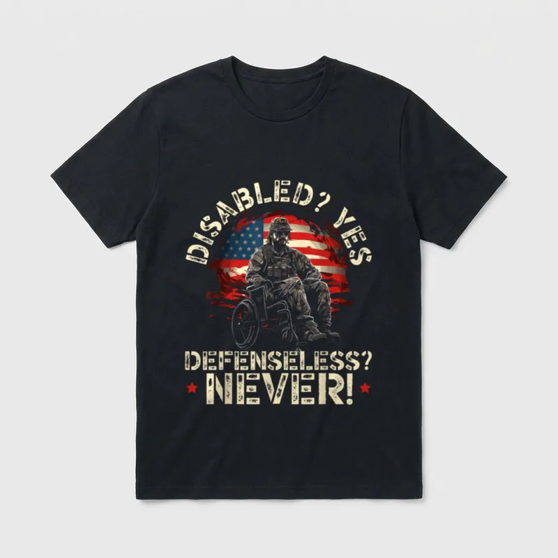 Disabled Veteran Armed Forces T-Shirt – Classic T-Shirt in Black