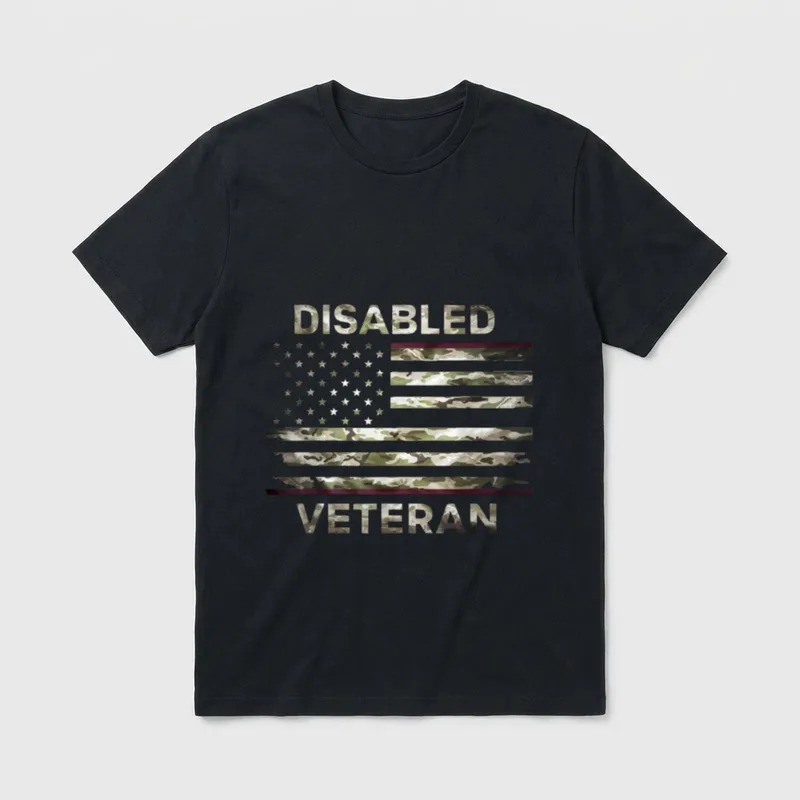 Handicap Soldier Veterans Day T-Shirt – Classic T-Shirt in Black