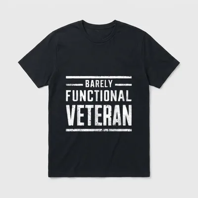 Handicap Veteran Soldier T-Shirt – Classic T-Shirt in Black