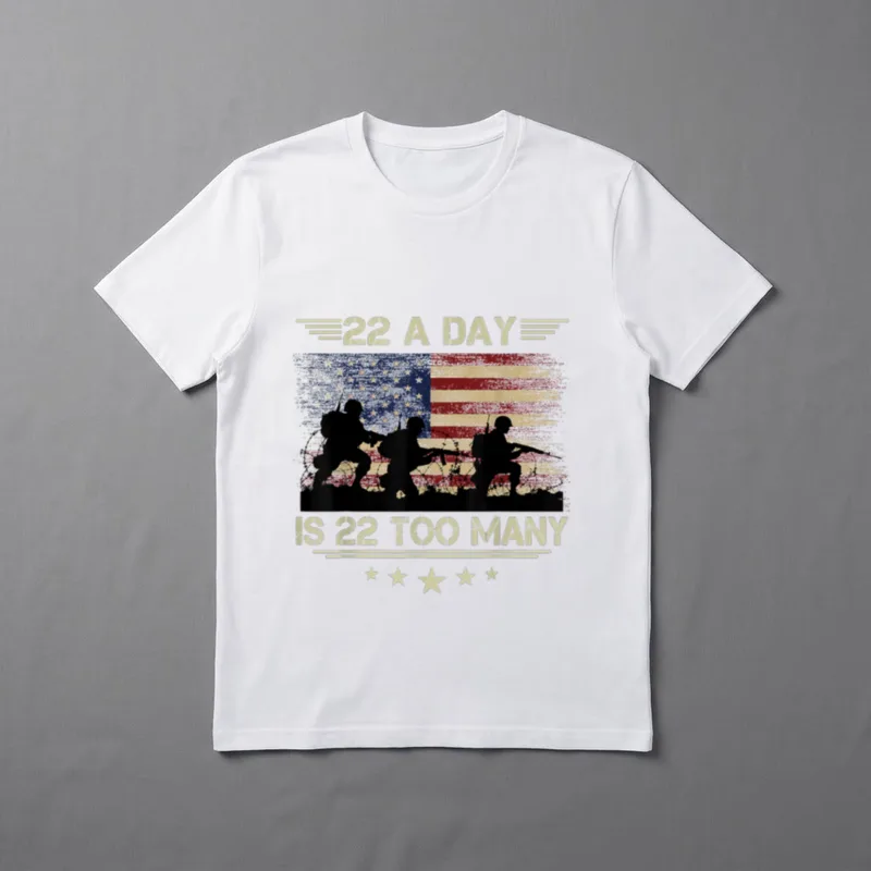 Day Is Too Many Veteran Lives T-Shirt – Classic T-Shirt in Black
