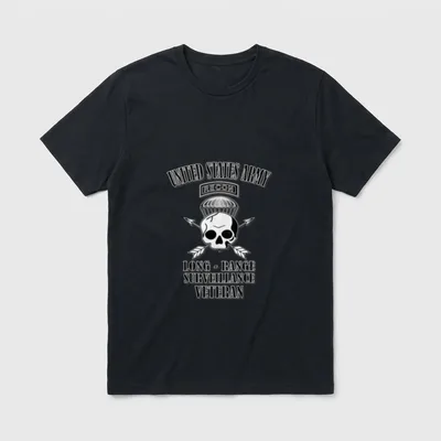 US Army Long-Range Surveillance Veteran Back T-Shirt – Classic T-Shirt in Black