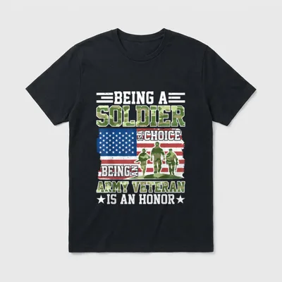 Soldier Is Choice Army Veteran Being T-Shirt – Classic T-Shirt in Black