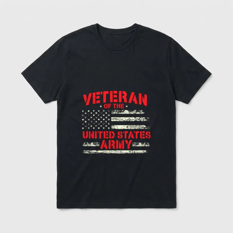 Veteran of the United States Patriotic T-Shirt – Classic T-Shirt in Black