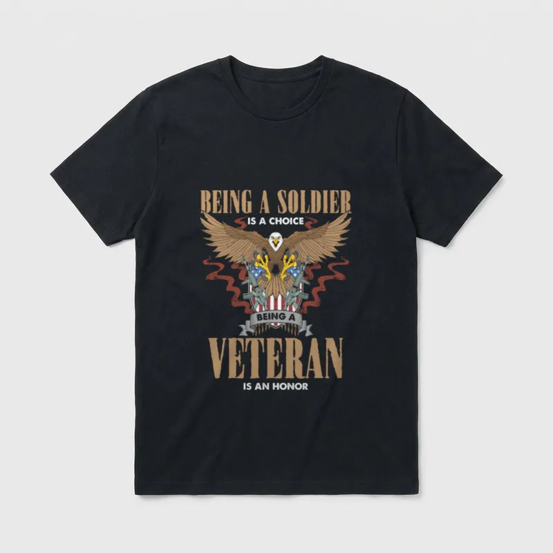 Being a Soldier Choice Veteran Honor T-Shirt – Classic T-Shirt in Black