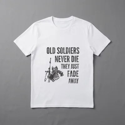 Die Just Fade Away USA Veteran T-Shirt – Classic T-Shirt in Black