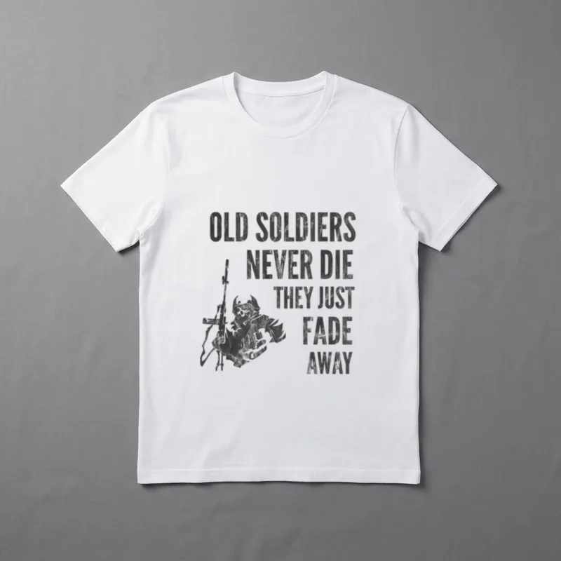 Die Just Fade Away USA Veteran T-Shirt – Classic T-Shirt in Black