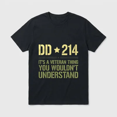 It's a Veteran Thing Funny Military T-Shirt – Classic T-Shirt in Black