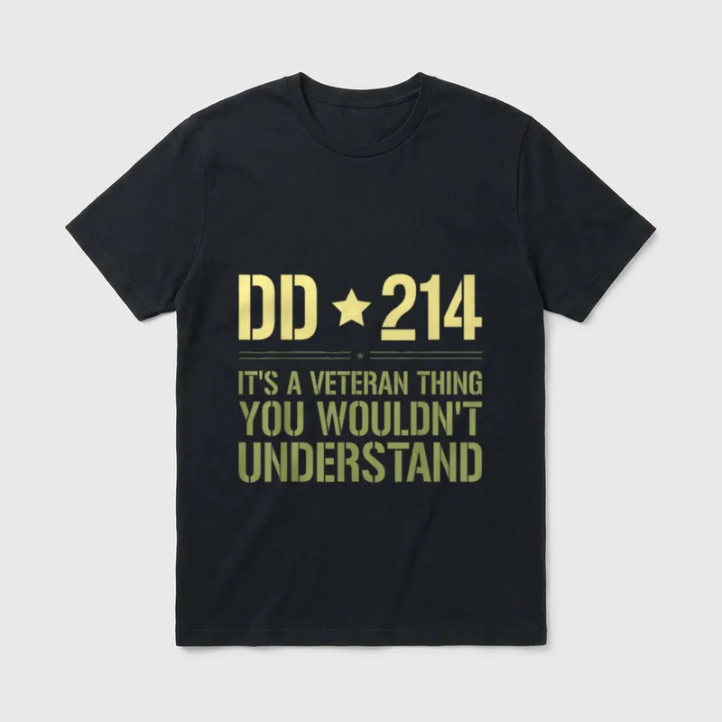 It's a Veteran Thing Funny Military T-Shirt – Classic T-Shirt in Black