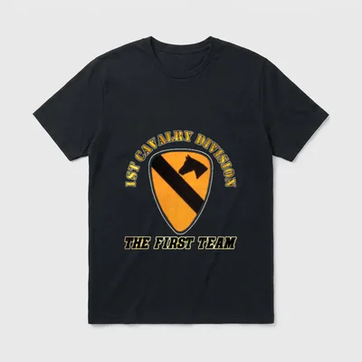 Army Veterans of 1st Cav First T-Shirt – Classic T-Shirt in Black