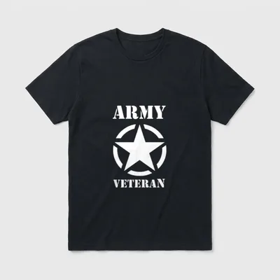 US Army Military American Veteran Vintage T-Shirt – Classic T-Shirt in Black