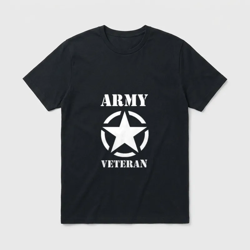 US Army Military American Veteran Vintage T-Shirt – Classic T-Shirt in Black