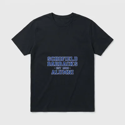 Schofield Barracks Alumni College Themed Army T-Shirt – Classic T-Shirt in Black