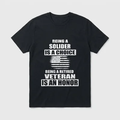Being a Veteran US Army Solider T-Shirt – Classic T-Shirt in Black