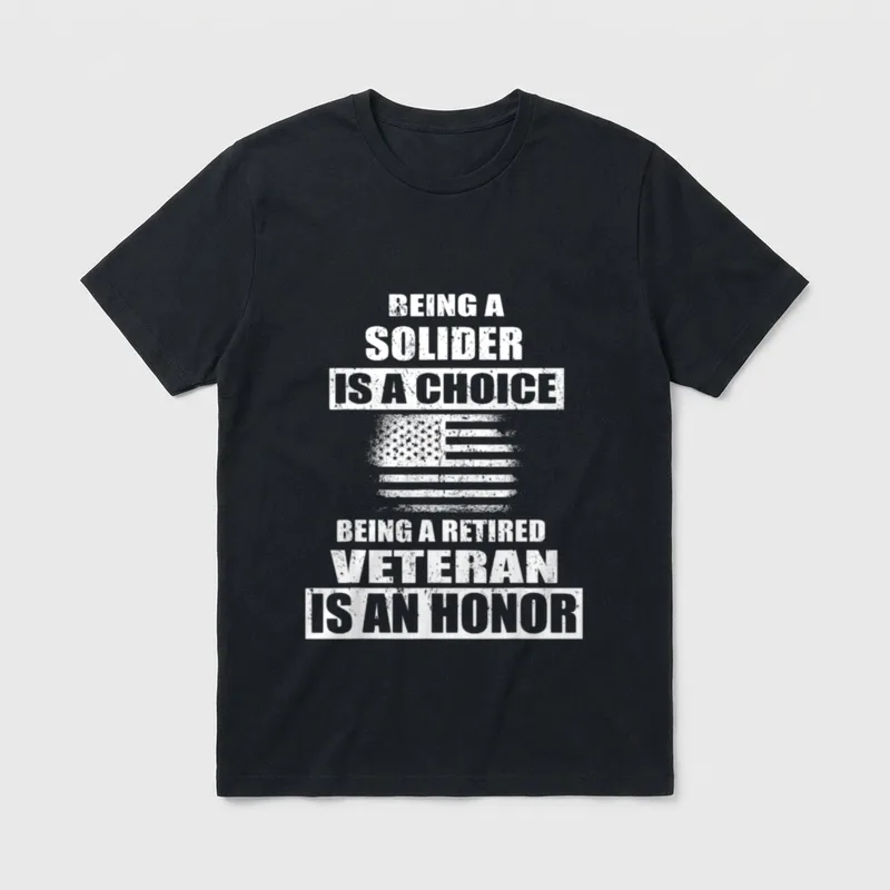 Being a Veteran US Army Solider T-Shirt – Classic T-Shirt in Black