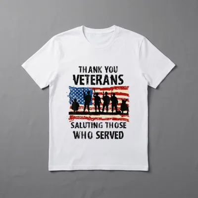 Veteran Thanking and Honoring the Soldiers T-Shirt – Classic T-Shirt in Black