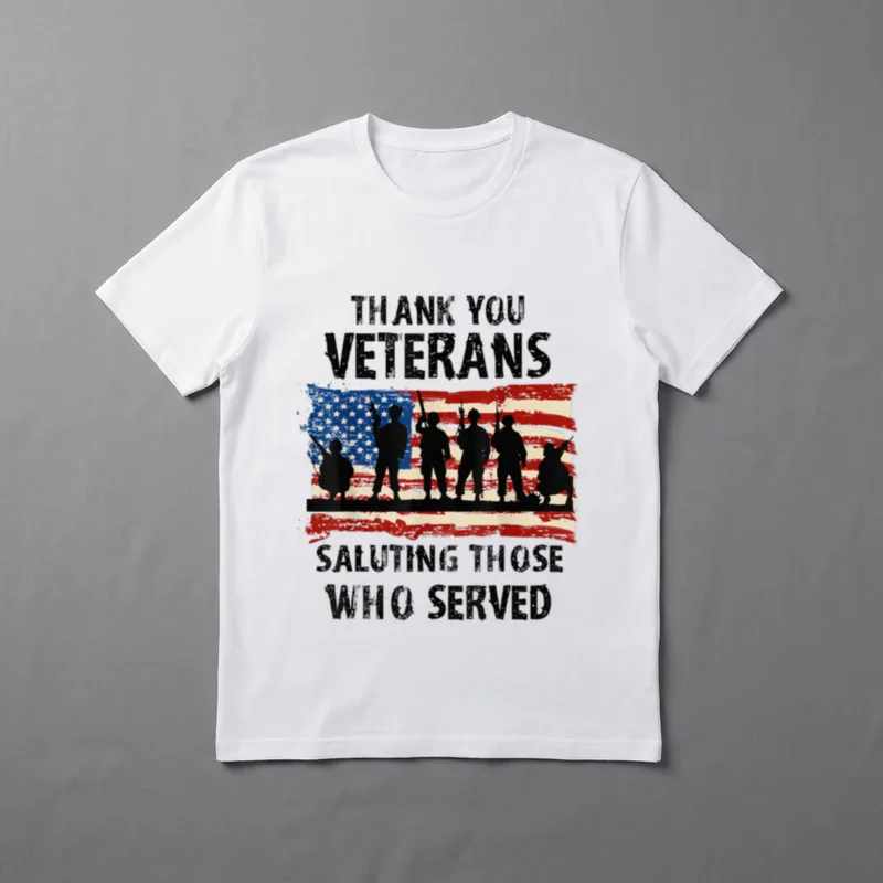 Veteran Thanking and Honoring the Soldiers T-Shirt – Classic T-Shirt in Black