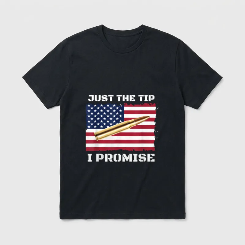 Veteran Just the Tip Soldier USA T-Shirt – Classic T-Shirt in Black