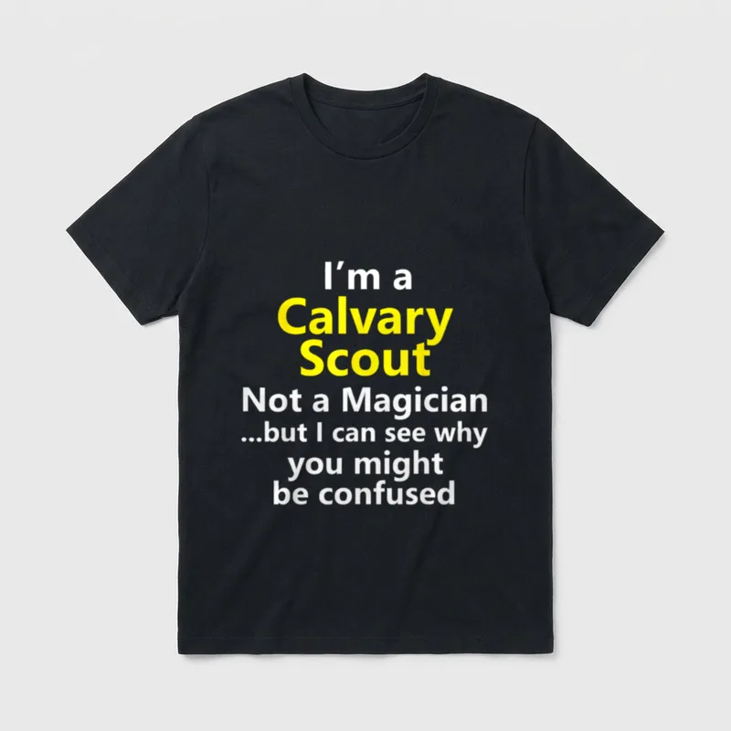 Calvary Scout Army Military Job Veteran T-Shirt – Classic T-Shirt in Black