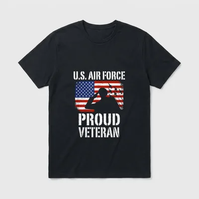 USAF Fighter Pilot T-Shirt – Classic T-Shirt in Black
