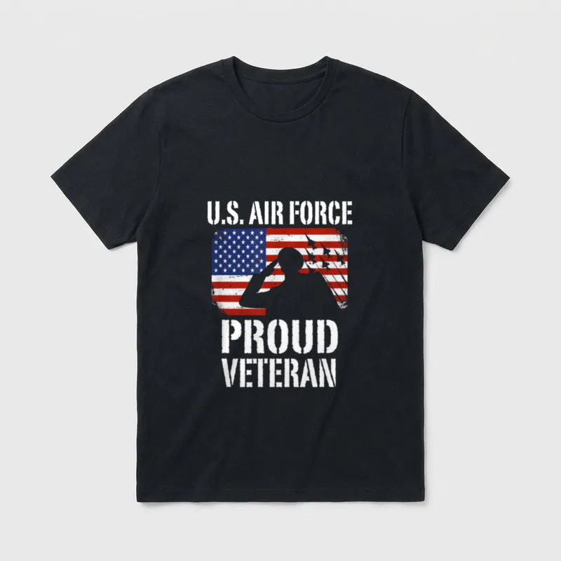 USAF Fighter Pilot T-Shirt – Classic T-Shirt in Black