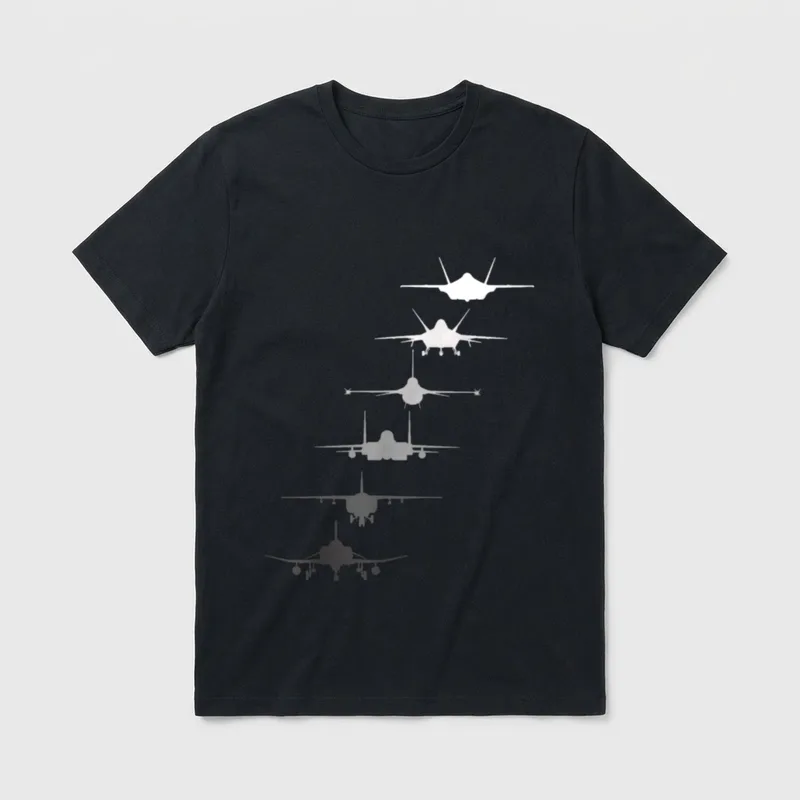 F-111 F-15 F-16 F-22 F-35 Veterans T-Shirt – Classic T-Shirt in Black