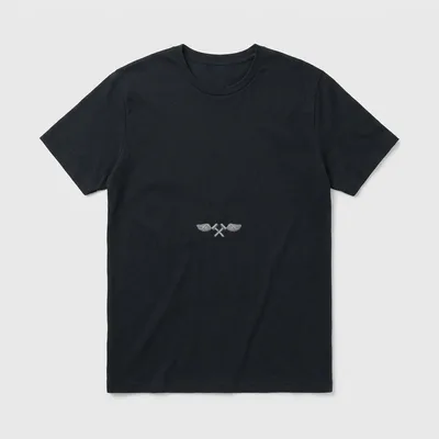 Naval Aviation Structural Mechanic T-Shirt – Crossed wrenches with wings on either side – Classic T-Shirt in Black