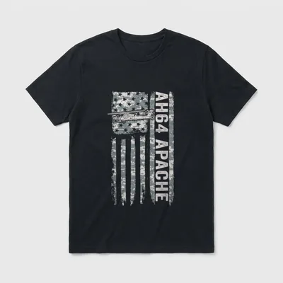 AH-64 Apache Veteran T-Shirt – Classic T-Shirt in Black