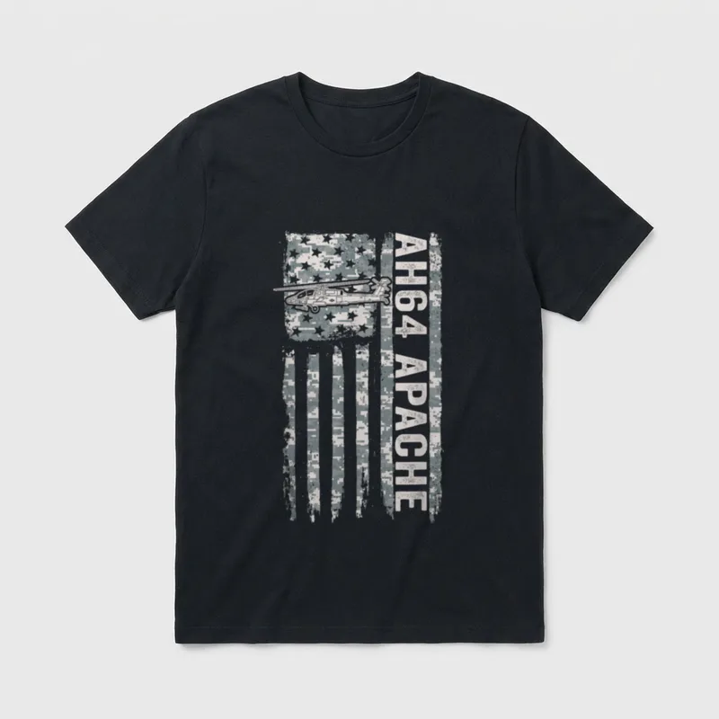 AH-64 Apache Veteran T-Shirt – Classic T-Shirt in Black