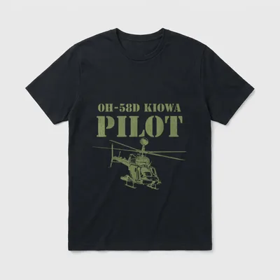 OH-58D Kiowa Warrior Helicopter Pilot Veteran T-Shirt – Classic T-Shirt in Black