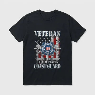 Vintage Military Service Veteran T-Shirt – Classic T-Shirt in Black