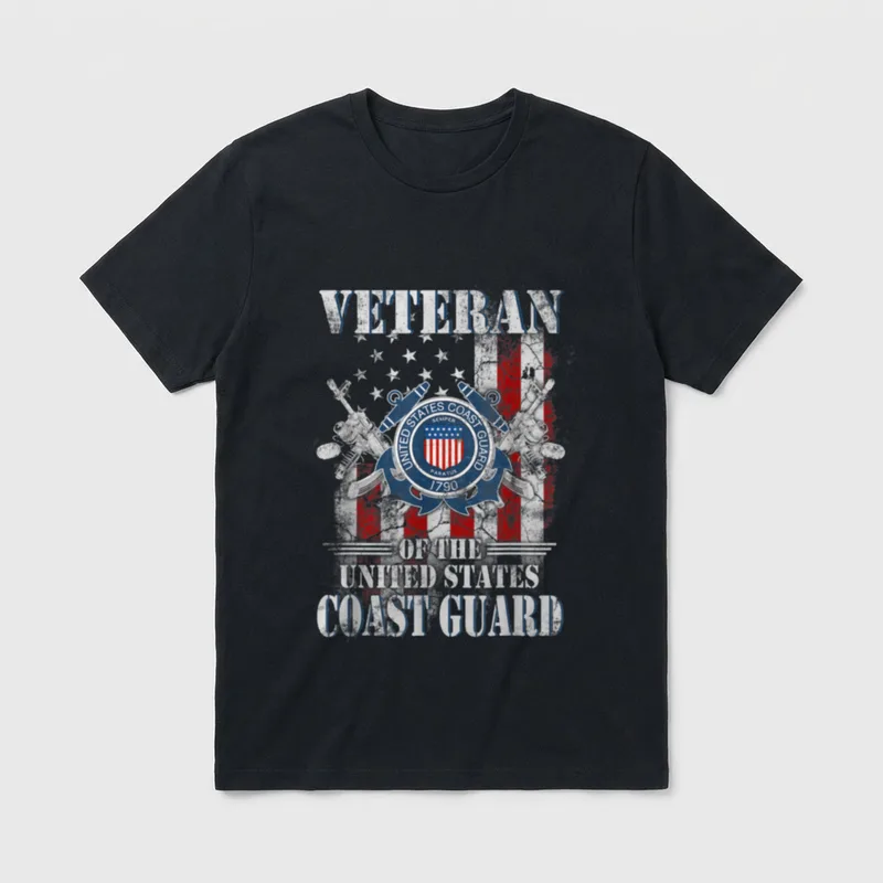 Vintage Military Service Veteran T-Shirt – Classic T-Shirt in Black